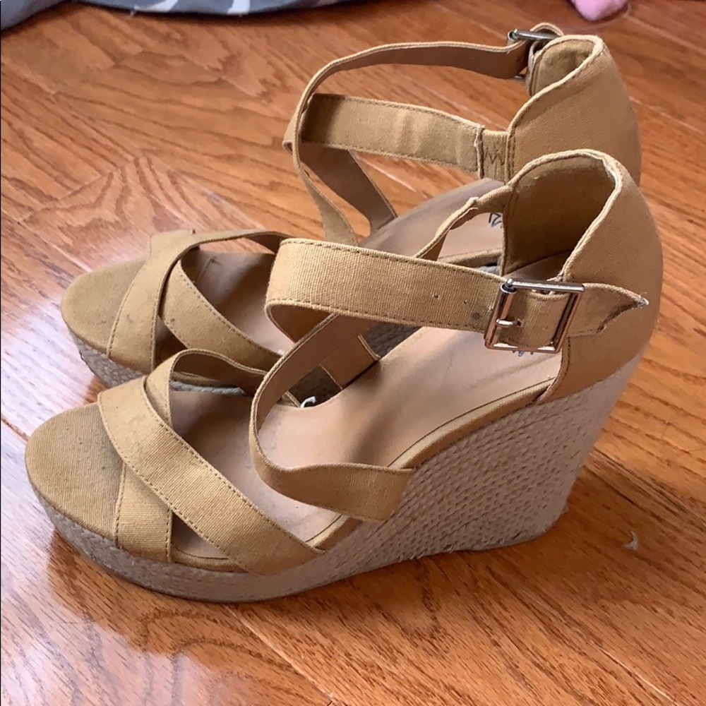 Strappy Wedge Espadrilles